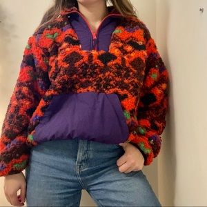Urban Outfitters Half-zip 80’s Sweatshirt